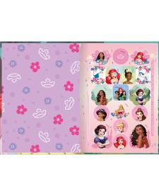imagem de detalhe produto Caderno Brochura Capa Dura 1/4 Princesas 48 Folhas