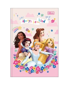 imagem principal do produto Caderno Brochura Capa Dura 1/4 Princesas 48 Folhas