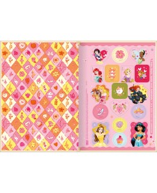 imagem de detalhe produto Caderno Brochura Capa Dura 1/4 Princesas 80 Folhas