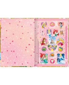 imagem de detalhe produto Caderno Brochura Capa Dura 1/4 Princesas 80 Folhas