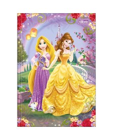 imagem principal do produto Caderno Brochura Capa Dura 1/4 Princesas 80 Folhas