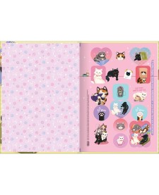 imagem de detalhe produto Caderno Brochura Capa Dura 1/4 Purrfect Cats 80 Folhas