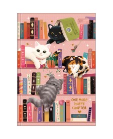 imagem principal do produto Caderno Brochura Capa Dura 1/4 Purrfect Cats 80 Folhas