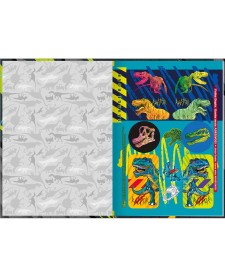 imagem de detalhe produto Caderno Brochura Capa Dura 1/4 Raptor 48 Folhas