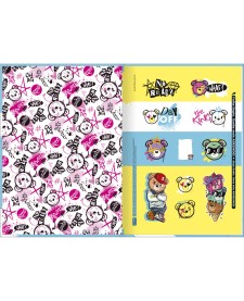 imagem de detalhe produto Caderno Brochura Capa Dura 1/4 Rebel 80 Folhas