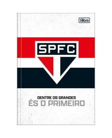 imagem principal do produto Caderno Brochura Capa Dura 1/4 São Paulo 80 Folhas