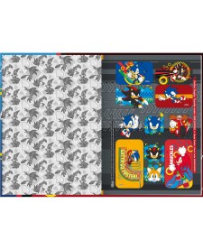 imagem de detalhe produto Caderno Brochura Capa Dura 1/4 Sonic 80 Folhas