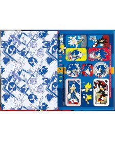 imagem de detalhe produto Caderno Brochura Capa Dura 1/4 Sonic 80 Folhas