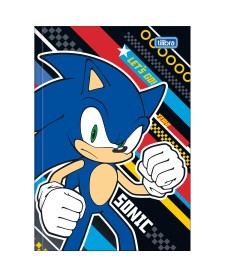 imagem principal do produto Caderno Brochura Capa Dura 1/4 Sonic 80 Folhas