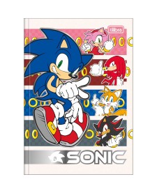 imagem principal do produto Caderno Brochura Capa Dura 1/4 Sonic 80 Folhas