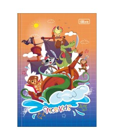 imagem principal do produto Caderno Brochura Capa Dura 1/4 Spice Kids Masculino 80 Folhas