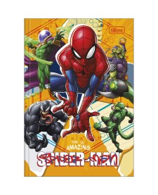 imagem principal do produto Caderno Brochura Capa Dura 1/4 Spider-Man 48 Folhas