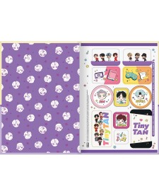 imagem de detalhe produto Caderno Brochura Capa Dura 1/4 TinyTAN 80 Folhas