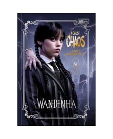 imagem principal do produto Caderno Brochura Capa Dura 1/4 Wandinha 80 Folhas