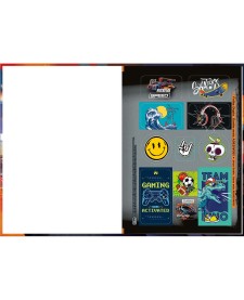 imagem de detalhe produto Caderno Brochura Capa Dura 1/4 X-Racing 48 Folhas