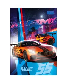 imagem principal do produto Caderno Brochura Capa Dura 1/4 X-Racing 48 Folhas
