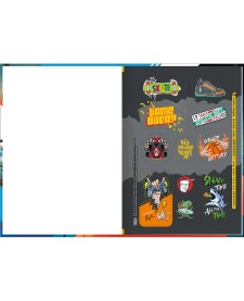 imagem de detalhe produto Caderno Brochura Capa Dura 1/4 X-Racing 80 Folhas