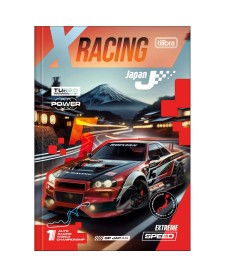imagem principal do produto Caderno Brochura Capa Dura 1/4 X-Racing 80 Folhas