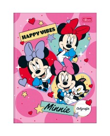 imagem principal do produto Caderno Brochura Capa Dura Caligrafia Minnie 40 Folhas