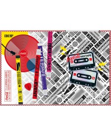 imagem de detalhe produto Caderno Brochura Capa Dura Colegial Coca-Cola 80 Folhas