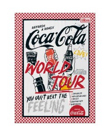 imagem principal do produto Caderno Brochura Capa Dura Colegial Coca-Cola 80 Folhas