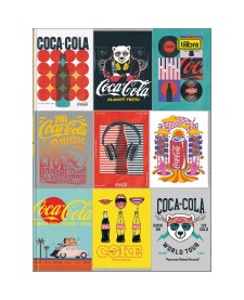 imagem principal do produto Caderno Brochura Capa Dura Colegial Coca-Cola 80 Folhas