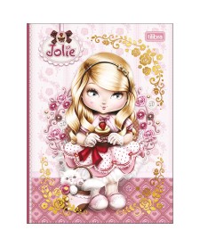 imagem principal do produto Caderno Brochura Capa Dura Colegial Jolie 160 Folhas