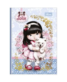 imagem principal do produto Caderno Brochura Capa Dura Colegial Jolie 1/8 80 Folhas