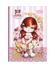imagem principal do produto Caderno Brochura Capa Dura Colegial Jolie 1/8 80 Folhas