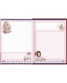 imagem de detalhe produto Caderno Brochura Capa Dura Colegial Jolie 80 Folhas