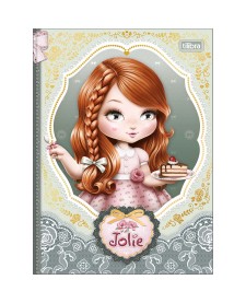 imagem principal do produto Caderno Brochura Capa Dura Colegial Jolie 80 Folhas