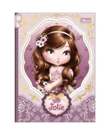 imagem principal do produto Caderno Brochura Capa Dura Colegial Jolie 80 Folhas