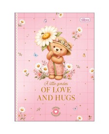 imagem principal do produto Caderno Brochura Capa Dura Colegial Love Bears 160 Folhas