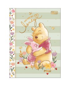 imagem principal do produto Caderno Brochura Capa Dura Colegial Pooh 160 Folhas
