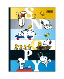 imagem principal do produto Caderno Brochura Capa Dura Colegial Snoopy 160 Folhas
