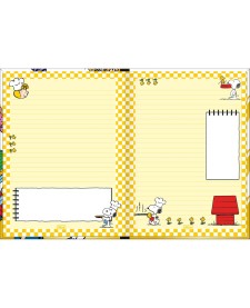 imagem de detalhe produto Caderno Brochura Capa Dura Colegial Snoopy 80 Folhas