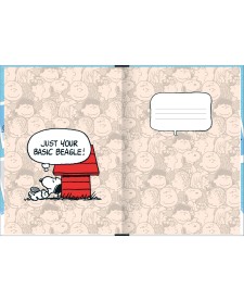 imagem de detalhe produto Caderno Brochura Capa Dura Decorado 1/4 Snoopy 80 Folhas