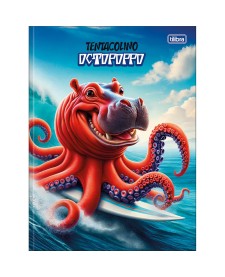 imagem principal do produto Caderno Brochura Capa Dura Universitário 4-Fun 80 Folhas