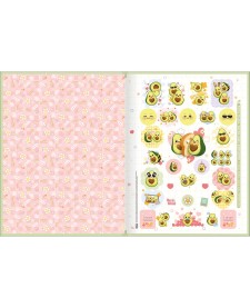 imagem de detalhe produto Caderno Brochura Capa Dura Universitário Abacute 80 Folhas