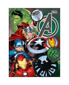 imagem principal do produto Caderno Brochura Capa Dura Universitário Avengers 48 Folhas