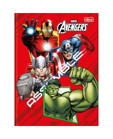 imagem principal do produto Caderno Brochura Capa Dura Universitário Avengers 80 Folhas