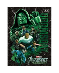 imagem principal do produto Caderno Brochura Capa Dura Universitário Avengers Doomsday 80 Folhas