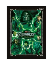 imagem principal do produto Caderno Brochura Capa Dura Universitário Avengers Doomsday 80 Folhas