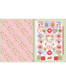 imagem de detalhe produto Caderno Brochura Capa Dura Universitário Be Berry! 80 Folhas