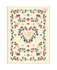 imagem principal do produto Caderno Brochura Capa Dura Universitário Be Berry! 80 Folhas