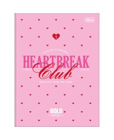 imagem principal do produto Caderno Brochura Capa Dura Universitário Bold One Feminino 80 Folhas