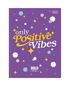 imagem principal do produto Caderno Brochura Capa Dura Universitário Bold One Feminino 80 Folhas