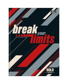 imagem principal do produto Caderno Brochura Capa Dura Universitário Bold One Masculino 80 Folhas