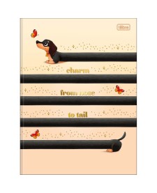 imagem principal do produto Caderno Brochura Capa Dura Universitário Brownie 80 Folhas