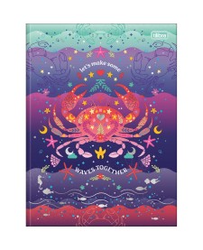 imagem principal do produto Caderno Brochura Capa Dura Universitário Bubble 80 Folhas